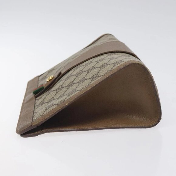 GUCCI GG Supreme Web Sherry Line Bag PVC Beige Green Red 89 01 033 Auth 131335 - Picture 4 of 15